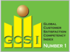 GCSI 글로벌 고객 만족도 1위 로고